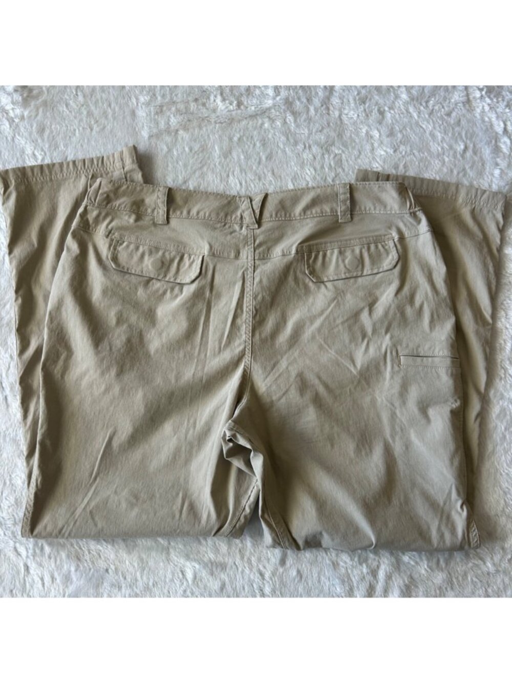 Womens Duluth Khaki Nylon Quick Dry Outdoor Hiking Pants Gorpcore - 18X31 - Picture 3 of 4